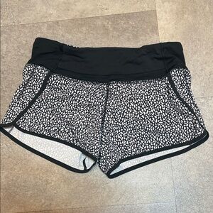 lululemon athletica Black and White Athletic Shorts